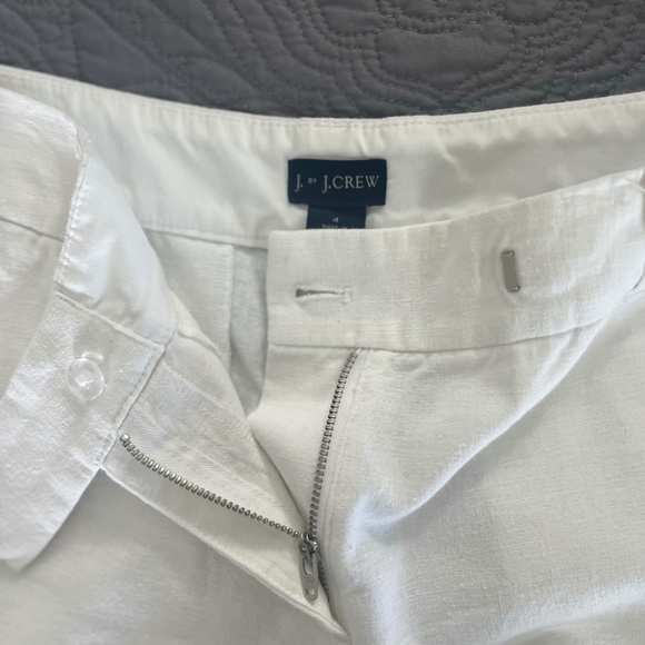 J. Crew Factory White Scalloped Shorts Size 4 - Picture 3 of 6